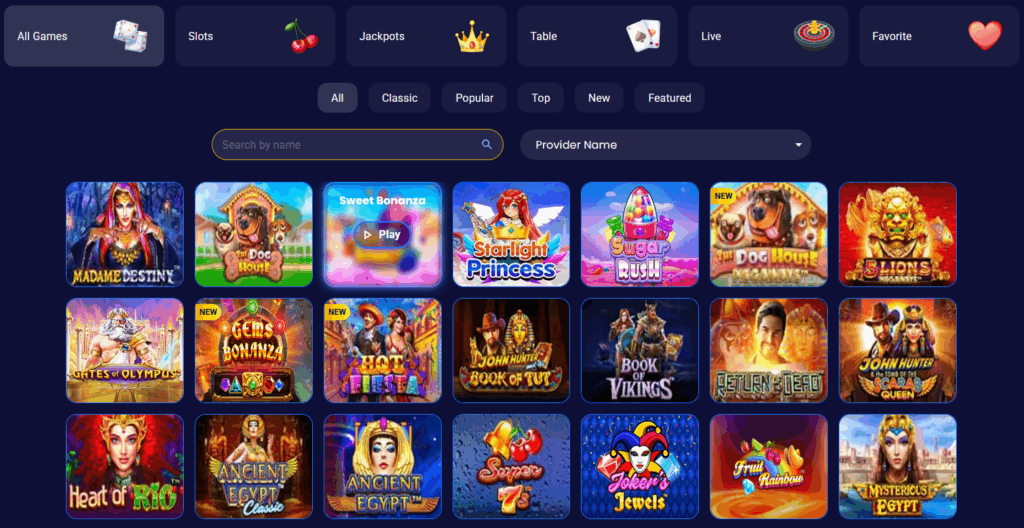 Bubbles Bet Casino Games