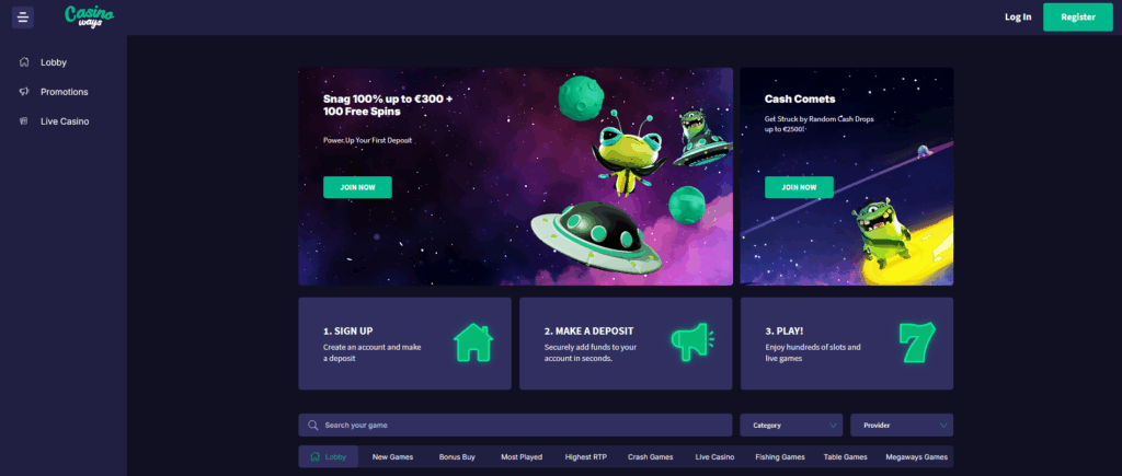 Casinoways Desktop Screenshot