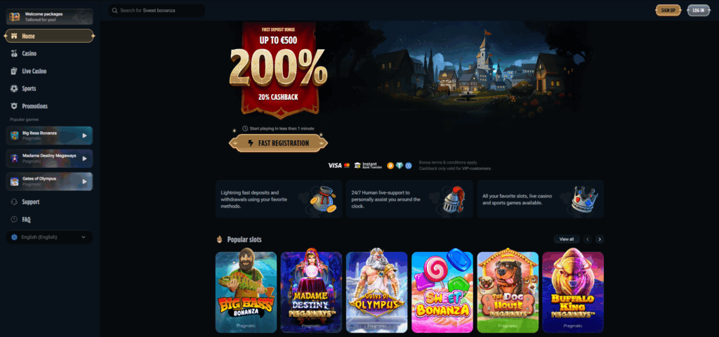 Kingdom Casino Desktop Screenshot