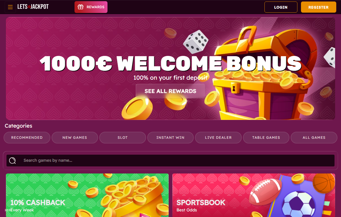 Let's Jackpot Desktop Screenshot