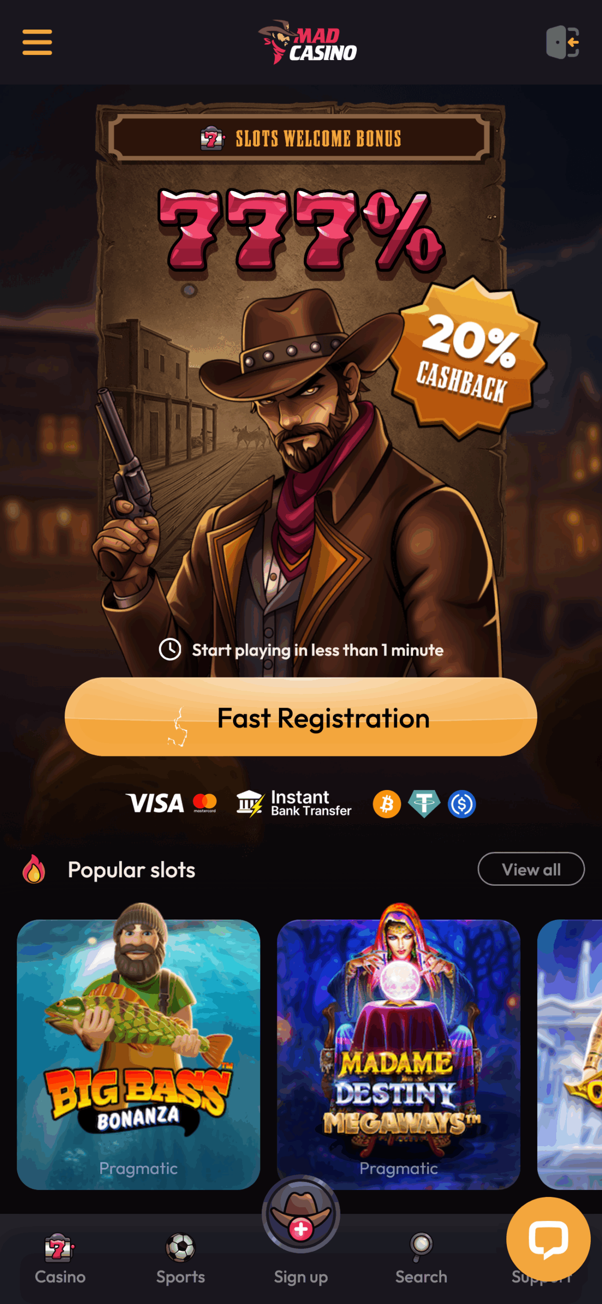 MadCasino Mobile App