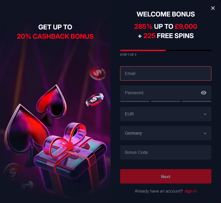 Onluck Casino Sign Up